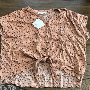 cropped cheeta shirt!